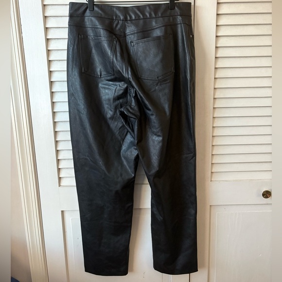 SPANX Faux Leather Slim Straight Pants XL Tall - Picture 4 of 6